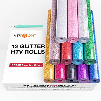 Glitter HTV Heat Transfer Vinyl Bundle