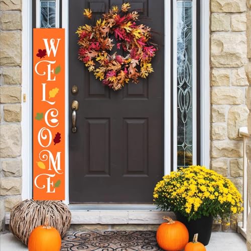 Fall Stencils for Painting on Wood Leaner Large Vertical Stencil for Porch (4 Count)