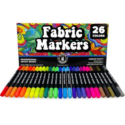 26 Piece Fabric Markers & Pens (26 Count)
