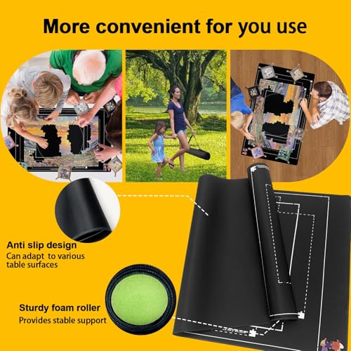 Jigsaw Puzzle Mat Roll Up Set 1500 Rubber Base Board (1500 Count)