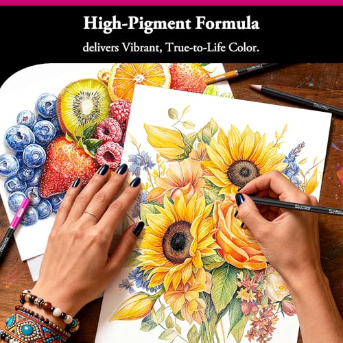72 Colored Pencils for Adult Coloring Book (72 Count)