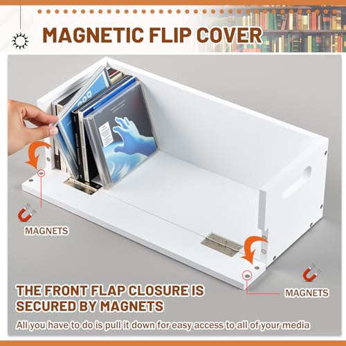 1 Set Wooden CD Storage Box