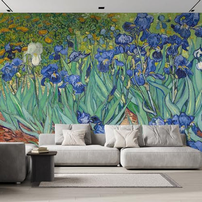 Wall Sticker Wall Mural Irises by Vincent Van Gogh Dutch Impressionism
