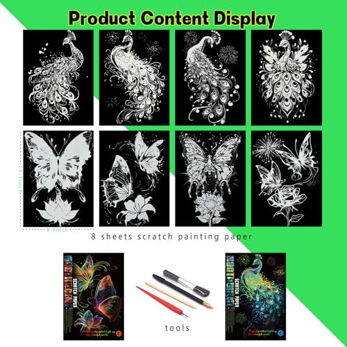Glow in The Dark Scratch Art for Adults