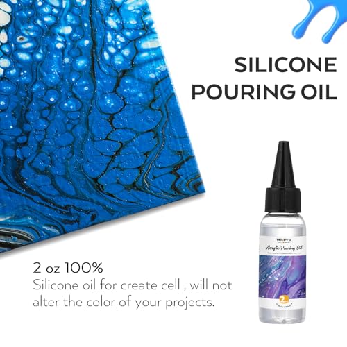 14 Colors 8.45oz Acrylic Pour Paint Supplies Kit (118.3 Fl Oz)