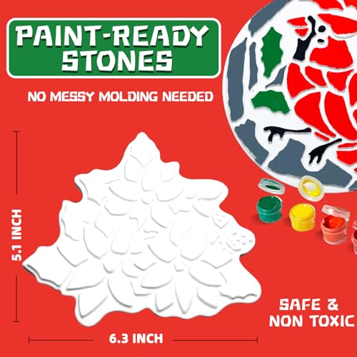 8Pcs Stepping Stones Painting Crafts Kit for Kids 4 8 6