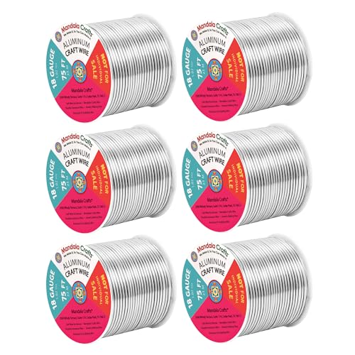 18 Gauge Silver Tone Combo Anodized Aluminum Craft Wire