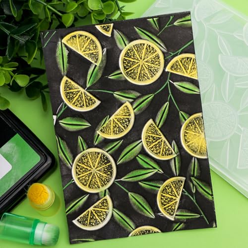 3D Embossing Folders Lemon Textured for Card Making