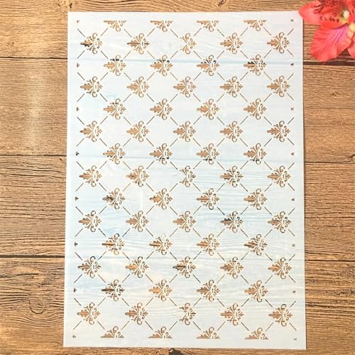 A4 Reusable Small Symbol Lines Stencil for Painting