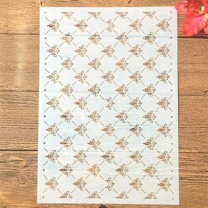 A4 Reusable Small Symbol Lines Stencil for Painting