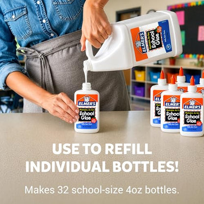 White Liquid School Glue (256 Fl Oz)
