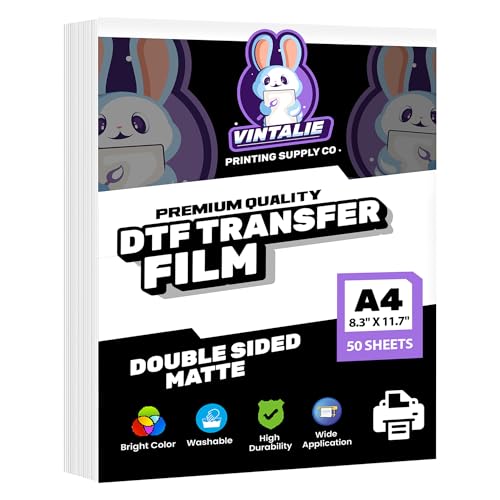 DTF Transfer Film A4 (50 Count)