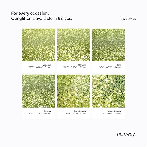 Resin Glitter Olive Green 100g Polyurethane & Epoxy Glitter (3.5274 Ounce)
