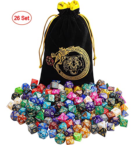 182pcs Polyhedral Dice Set for Dungeon and Dragons MTG Table Games (182 Count)