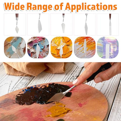 27 Piece Stainless Steel Palette Knife Set (27 Count)