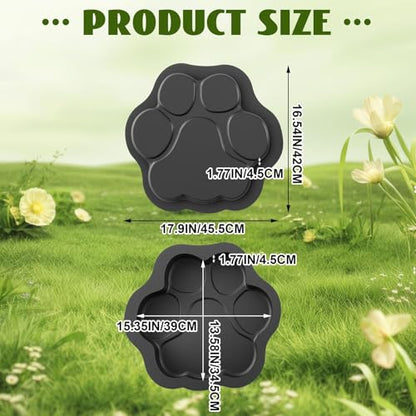 Large Paw Print Stepping Stones Mold