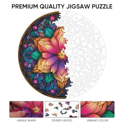 Mandala Wooden Puzzle (500 Count)