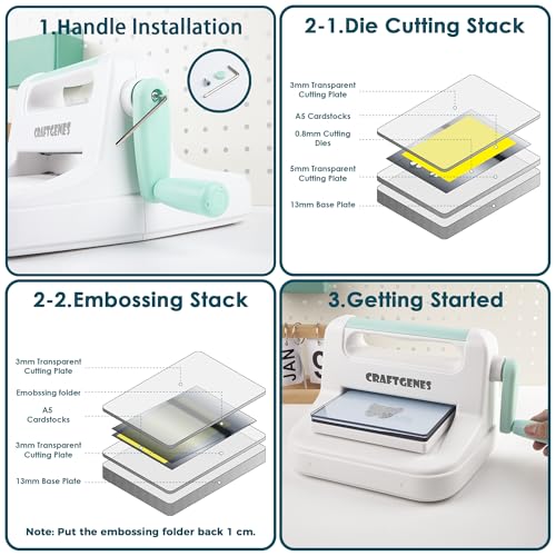 6 Inch Manual Die Cutting and Embossing Machine for Card Making