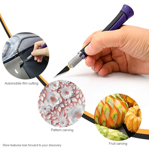 Precision Hobby Knife Set Utility Craft Knife Kit with 10PCS Blades for Art