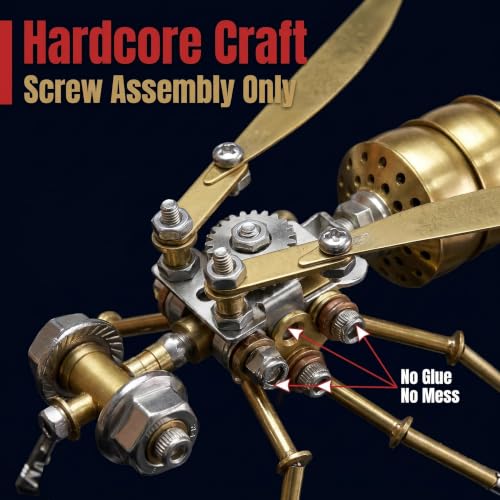 3D Metal Puzzle Steampunk Vespa Mechanical Model DIY Assembly for Adults 140+ PCS 2
