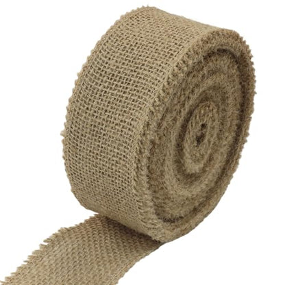 2" Wide Natural Burlap Fabric Roll