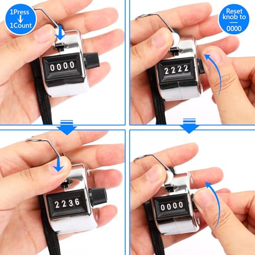 Tally Counter Clicker 4 Digit Number for School Event
