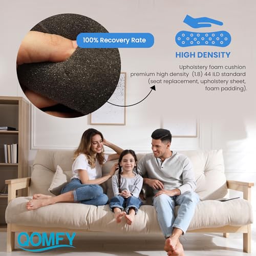 6" Height x 12" Width x 48" Length Charcoal Upholstery Foam Sheet