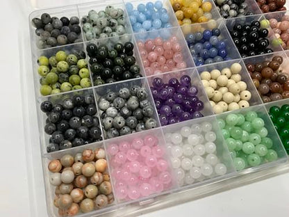 960Pcs 6mm Natural Gemstone Beads