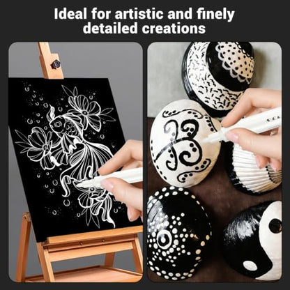 Acrylic White Paint Pens (8 Count)