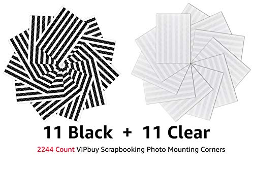 2244 Count Photo Mounting Corner Stickers Self Adhesive for Scrapbooking Photo Album Diary DIY Craft