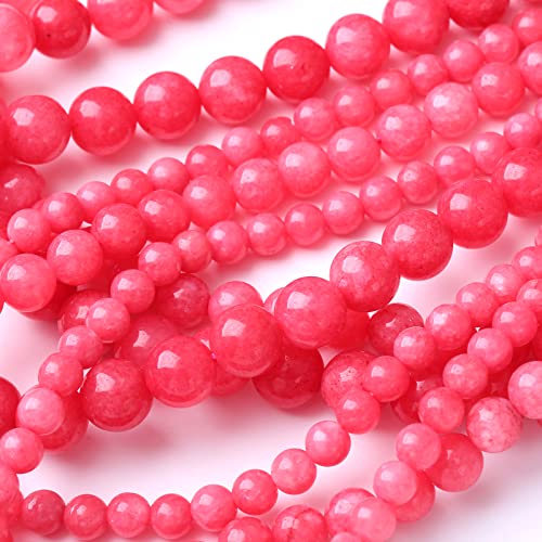 35PCS 10MM Red Rhodonite Jade Stone Beads for Jewelry Making DIY Energy Stone Healing Power Bracelet 15IN