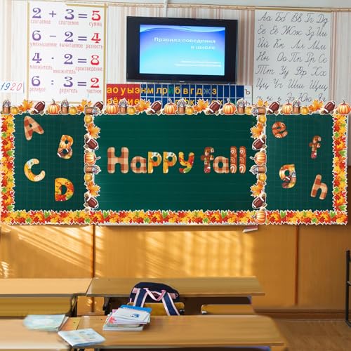 221 Pcs Fall Bulletin Board Letters Decoration for Back to School (221 Count)
