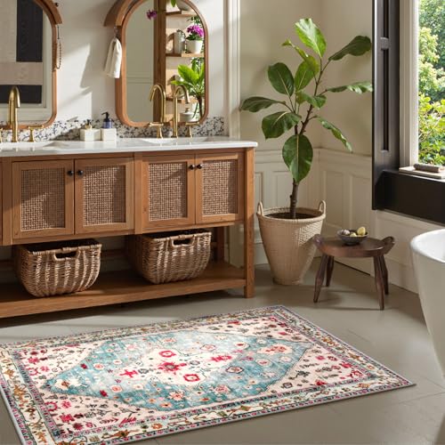 Felice 3x5 Boho Tribal Washable Rug