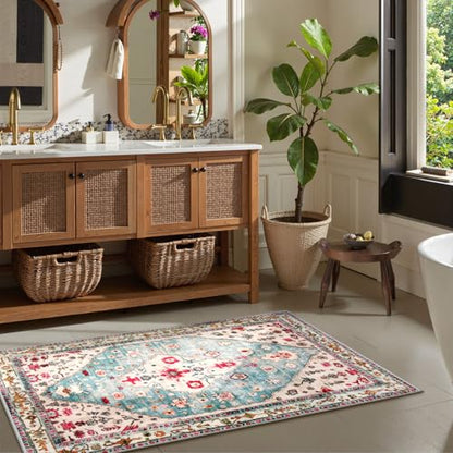 Felice 3x5 Boho Tribal Washable Rug