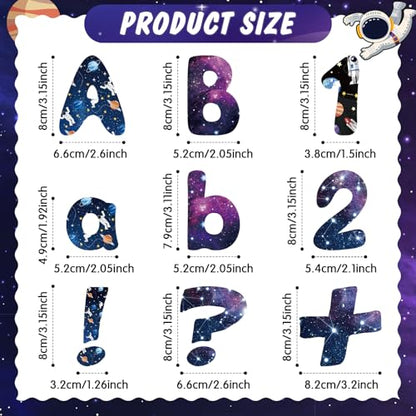 221 Pcs Space Bulletin Board Letters for Classroom Wall (225 Count)