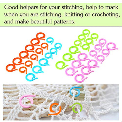 40 Pcs Stitch Markers for Crocheting