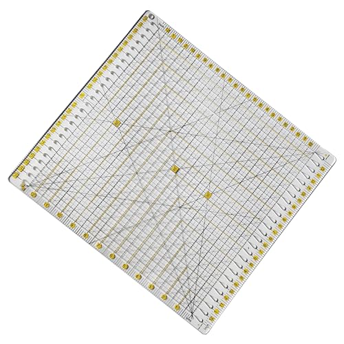 Quilting Template Ruler Slotted Rulers Sewing Quilt Strip Rulers Guides for Fabric Precise Cutting Quilting Patterns Supplies 12.5"x12.5"