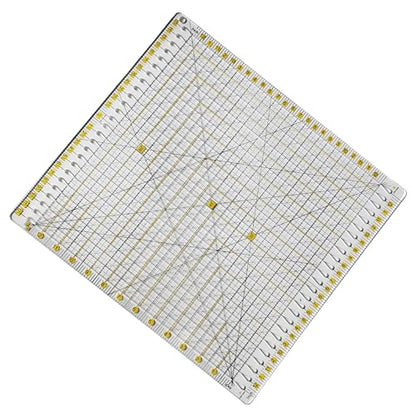 Quilting Template Ruler Slotted Rulers Sewing Quilt Strip Rulers Guides for Fabric Precise Cutting Quilting Patterns Supplies 12.5"x12.5"