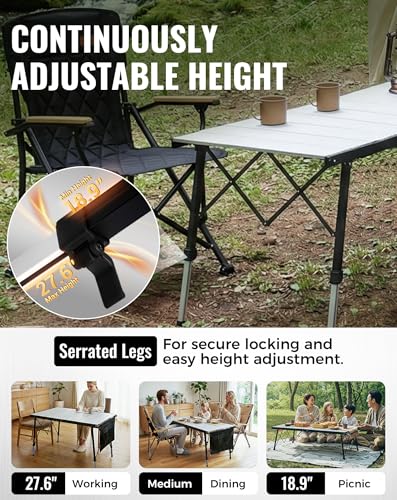 Large 55.1" Folding Camping Table