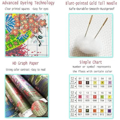 Stamped Cross Stitch Kits for Beginners