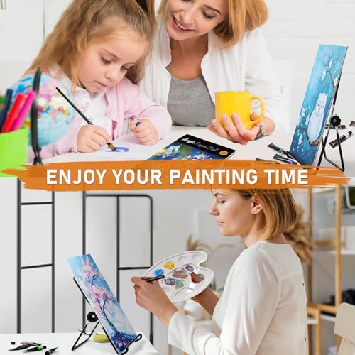 68PCS Acrylic Paint Canvas Set for Adults with 24 Paint for Beginner