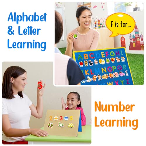 Felt Learning Letters Numbers Pieces (75 Count)