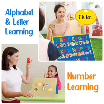 Felt Learning Letters Numbers Pieces (75 Count)
