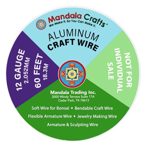 12 Gauge Neutral Combo Anodized Aluminum Craft Wire (240 Foot)