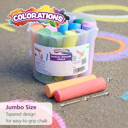 Jumbo Washable Sidewalk Chalk Set (20 Count)