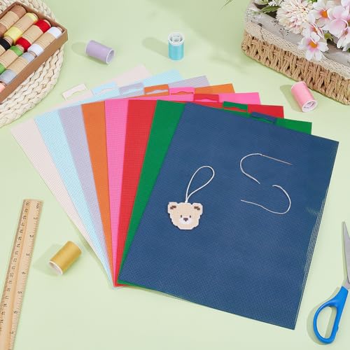 8 Pcs 14 Count Plastic Canvas Sheets