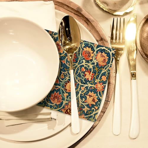 William Morris Cocktail Napkins Floral Vintage for Decoupage (50 Count)