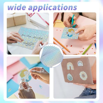 20 Sheets Printable Holographic Sticker Paper