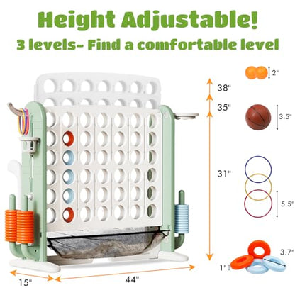 Giant 4 in a Row Connect Game with Mesh Fabric