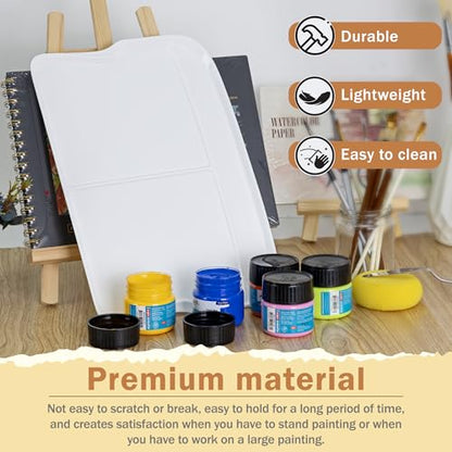 Rectangular Plastic Paint Palette (2 Count)
